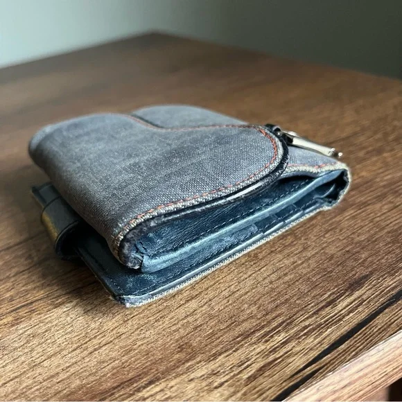 Christian Dior Monogram Compact Saddle Wallet